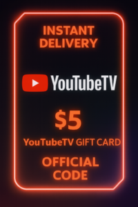 YouTube TV Gift Card - 5$