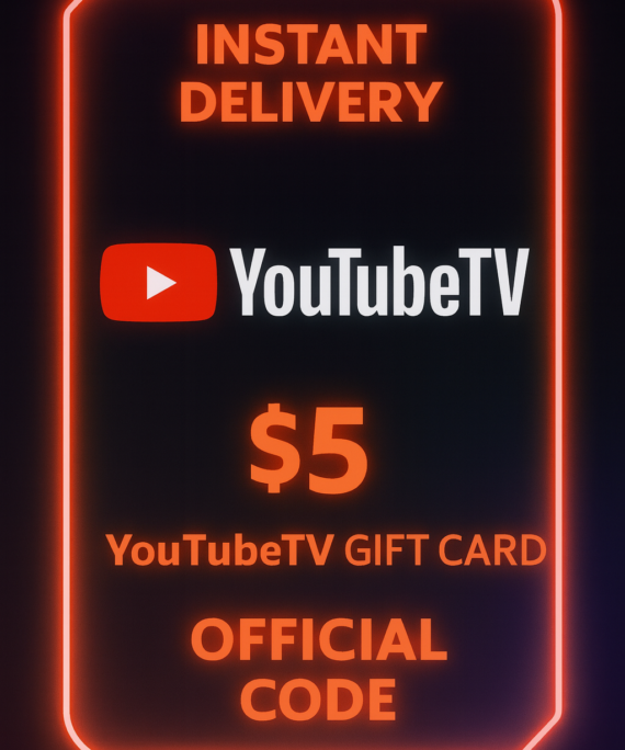 YouTube TV Gift Card - 5$
