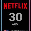 Netflix Gift Card 30 AUD