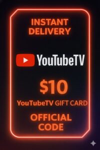 YouTube TV Gift Card - 10$