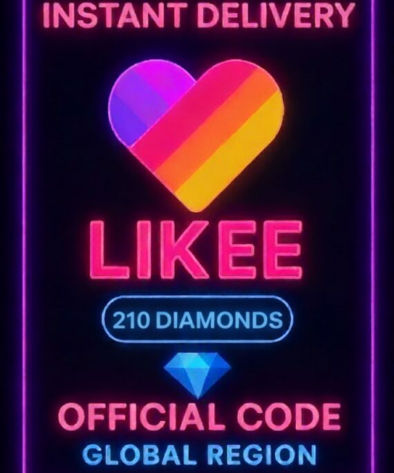 Likee 210 Diamonds Code - 5$