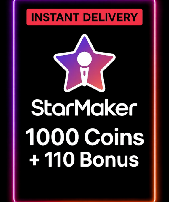 StarMaker1000 Coins + 110 Bonus
