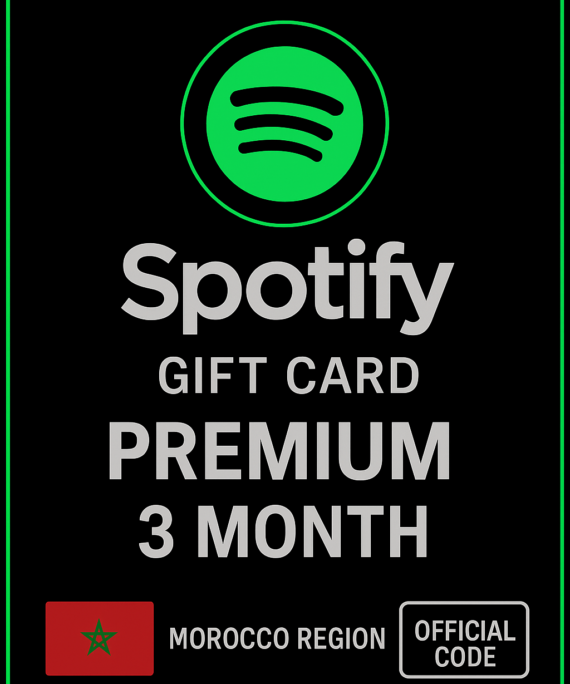 Spotify Gift Card Morocco - 3 Month Premium