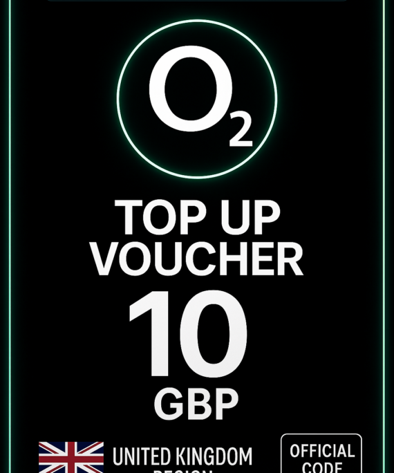 O2 Top-Up Voucher - 10 GBP