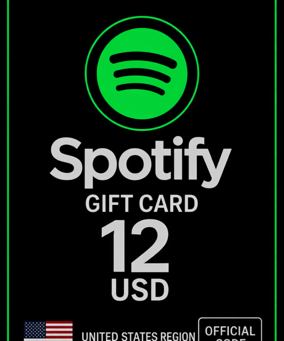 Spotify Gift Card - 12 Usd