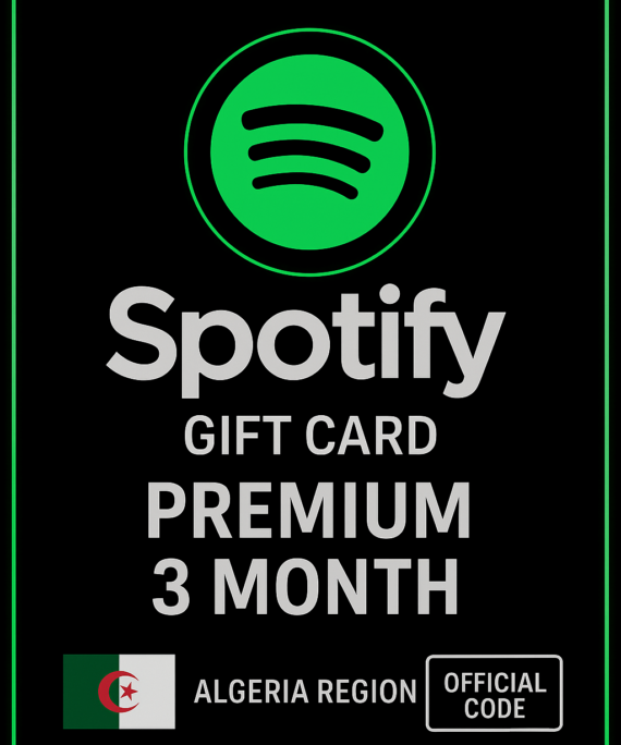 Spotify Gift Card Algeria - 3 Month Premium