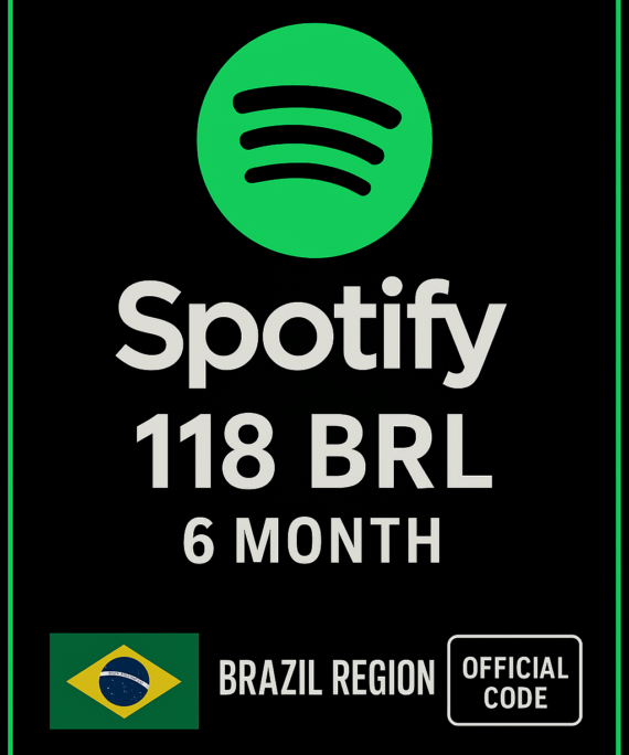 Spotify Brazil 118 BRL - 6 Month