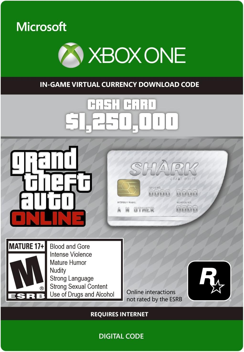 GTA Online: Great White Shark Cash Card (Xbox One) TR - Xbox Key