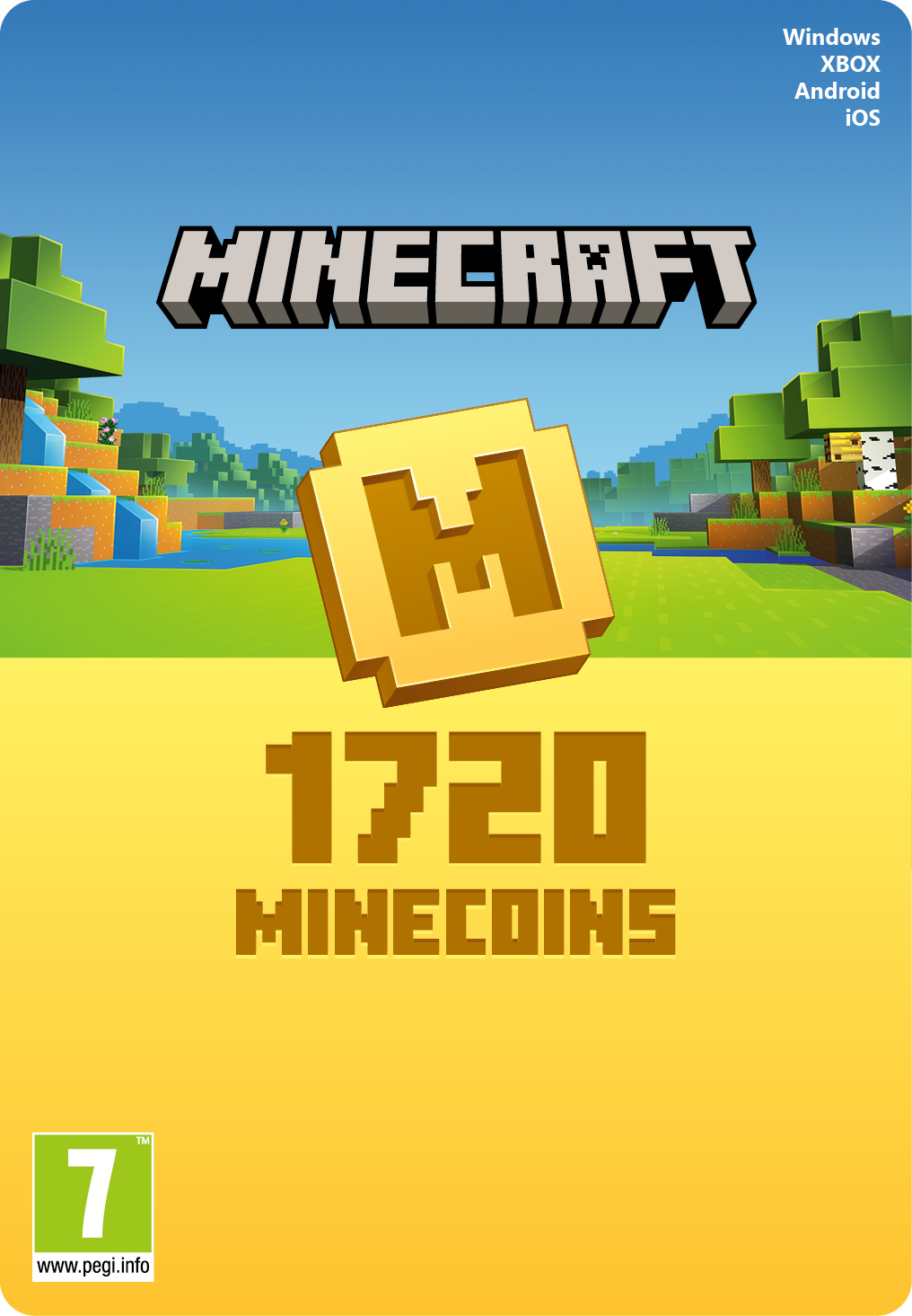 Minecraft: Minecoins Pack: 1720 Coins - Xbox Key