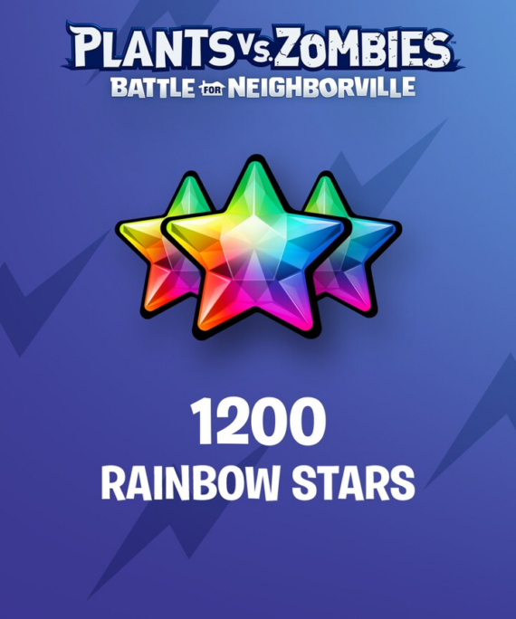 Plants vs. Zombies: Battle for Neighborville: 1200 Rainbow Stars - Xbox Key