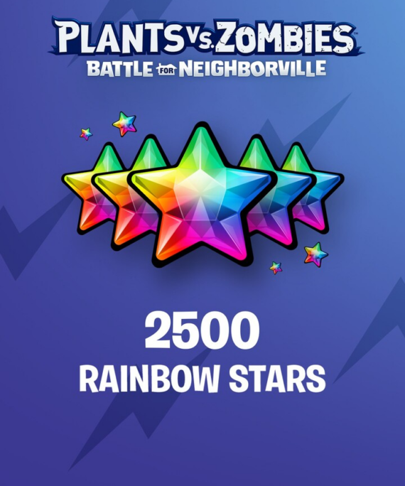Plants vs. Zombies: Battle for Neighborville: 2500 Rainbow Stars - Xbox Key
