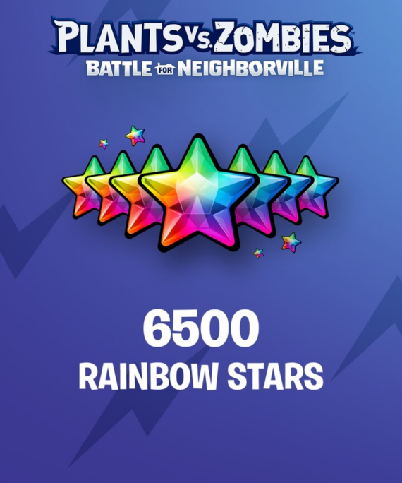 Plants vs. Zombies: Battle for Neighborville: 6500 Rainbow Stars - Xbox Key