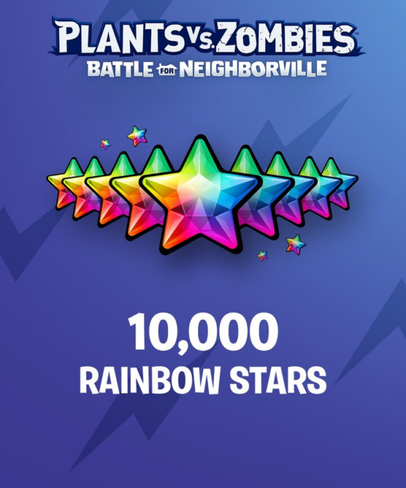 Plants vs. Zombies: Battle for Neighborville: 10000 Rainbow Stars - Xbox Key