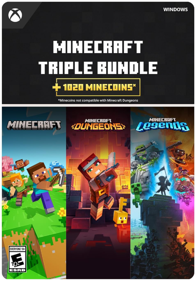 Minecraft Triple Bundle Windows - Xbox Key