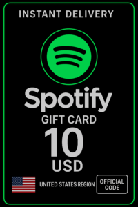 Spotify Gift Card - 10 Usd
