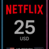 Netflix Gift Card - $25 (US)
