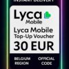 Lyca Mobile Top-Up Voucher - 30 EUR (BE)
