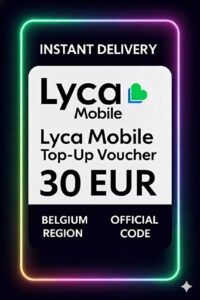 Lyca Mobile Top-Up Voucher - 30 EUR (BE)