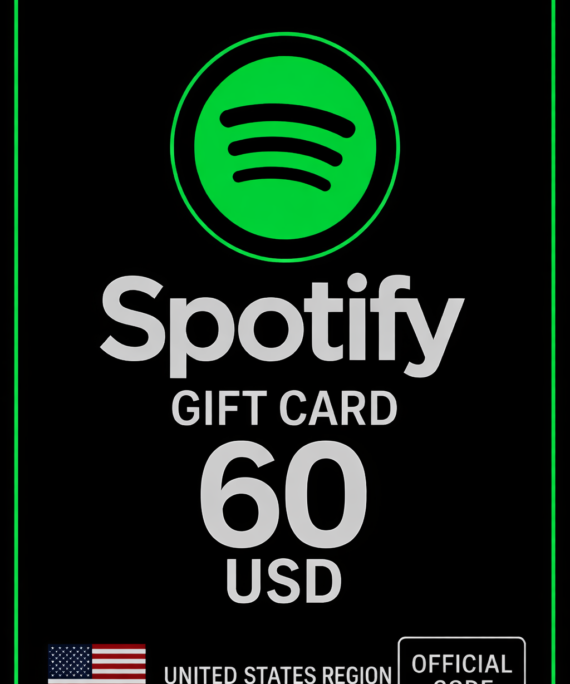 Spotify Gift Card - 60 Usd