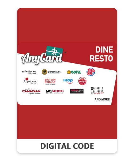 AnyCard Dine-Resto 10 – 500 CAD