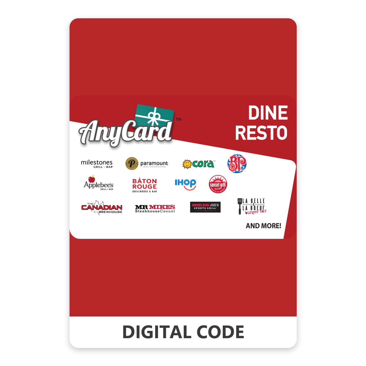 AnyCard Dine-Resto 10 – 500 CAD