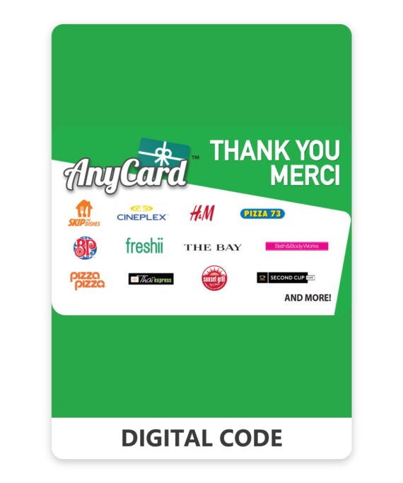 AnyCard Thank You-Merci 10 – 500 CAD