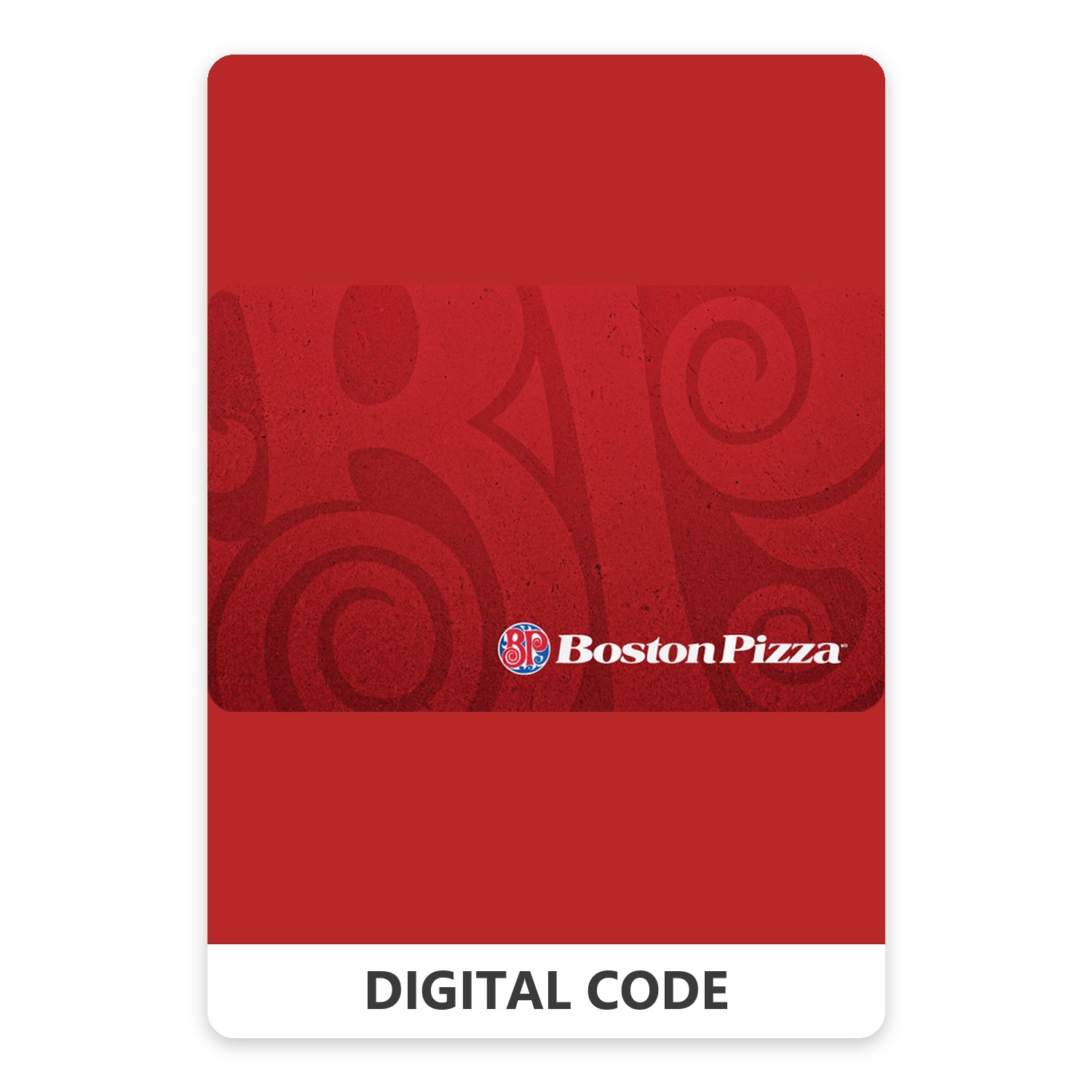 Boston Pizza CAD 75 CAD