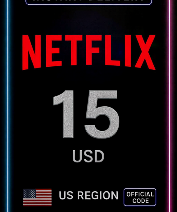 Netflix Gift Card - $15 (US)