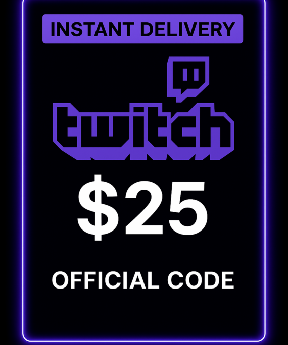 Twitch Gift Card 25$