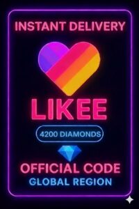 Likee 4200 Diamonds Code - 100$