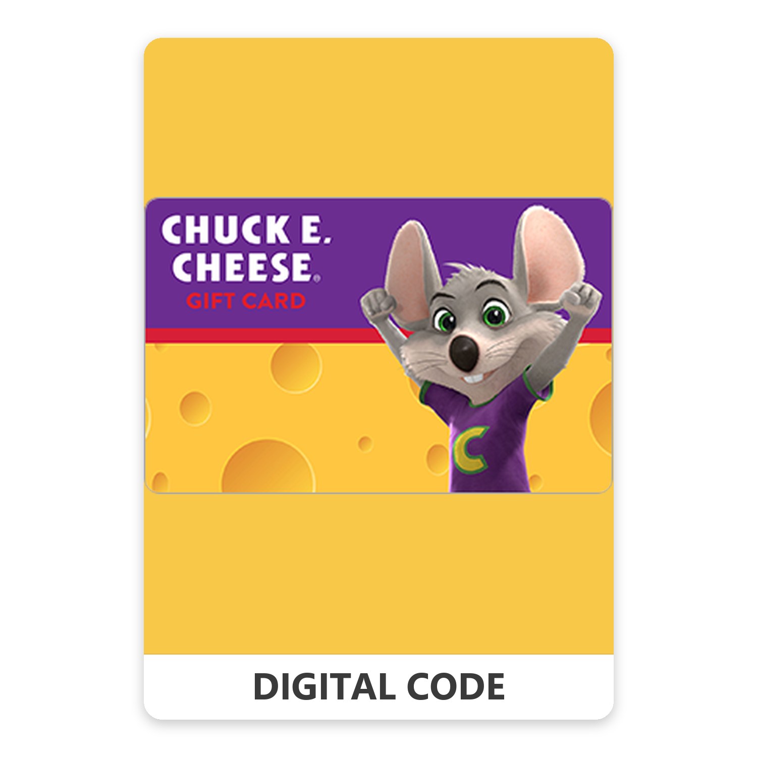 Chuck E. Cheese® 5 – 250 USD