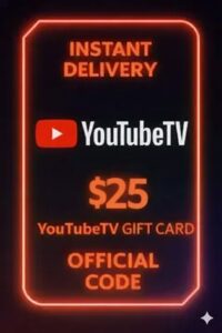 YouTube TV Gift Card - 25$