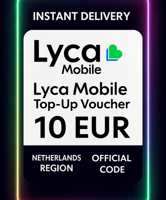 Lyca Mobile Top-Up Voucher - 10 EUR (NL)