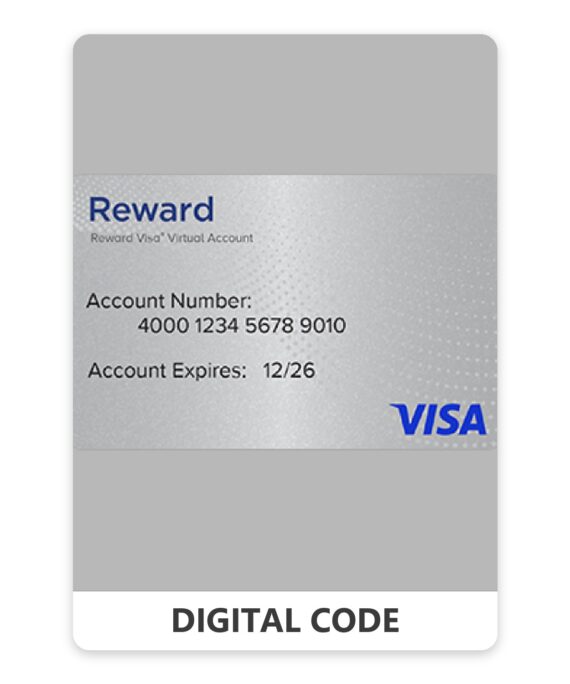 Visa® eReward, 6M "Redeemable only once per user every 30 days" 251 – 1000 USD