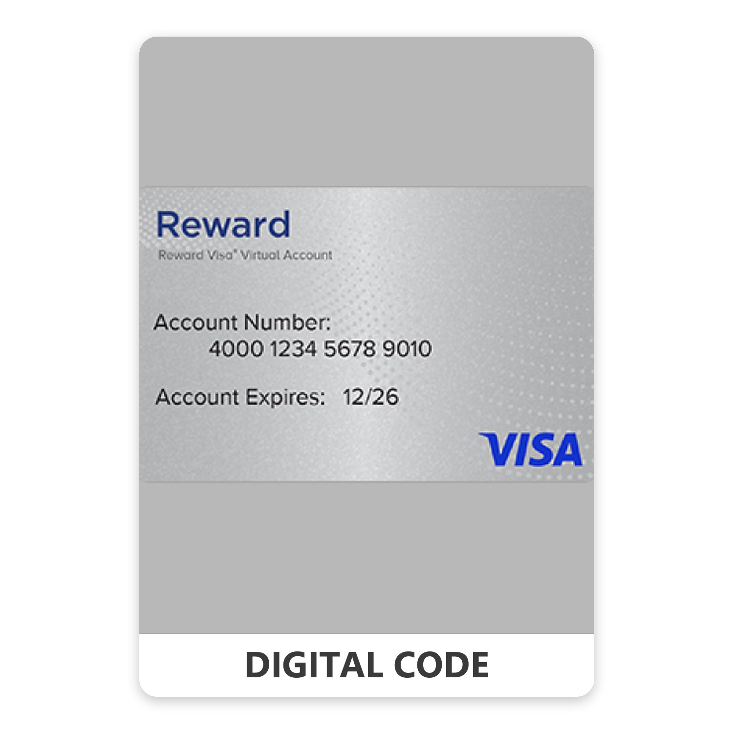 Visa® eReward, 6M "Redeemable only once per user every 30 days" 251 – 1000 USD