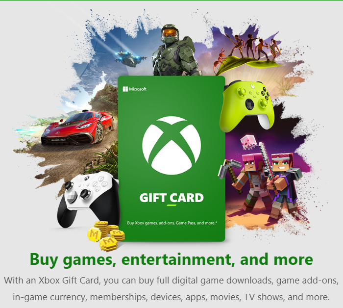 Gift Card Game Pass Ultime, Xbox Créditos e jogos digitais