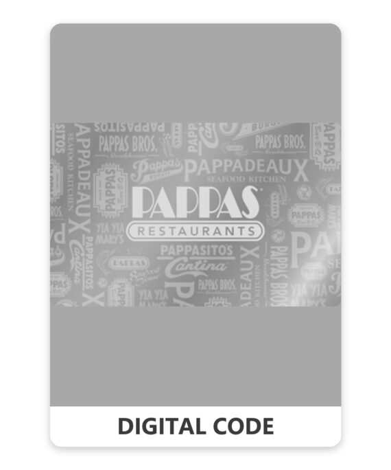 Pappas Restaurants 20 – 250 USD