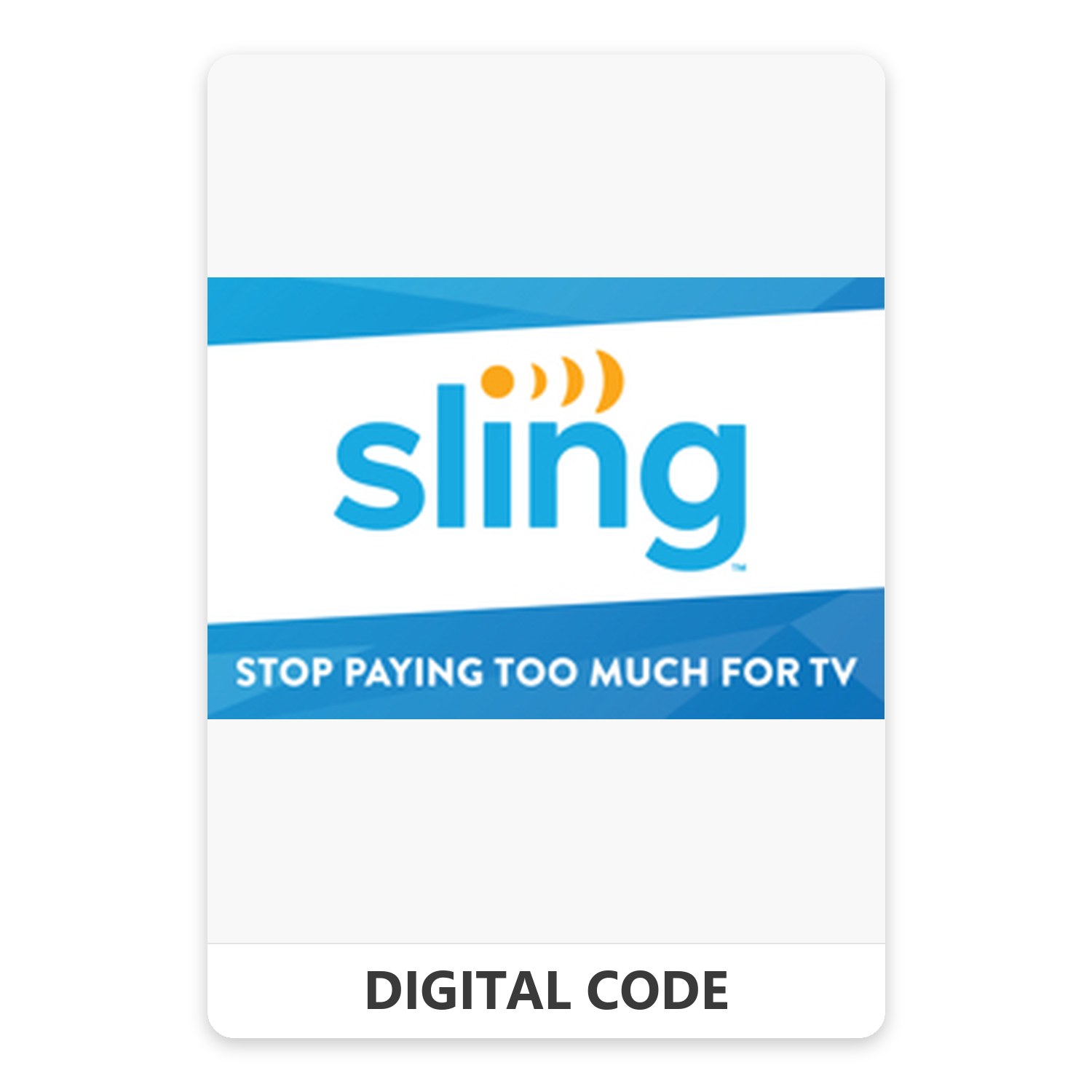 Sling TV 25 – 100 USD